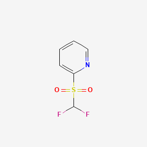 2-((Difluoromethyl)sulfonyl)pyridine chemical structure (CAS 1219454-89-3)