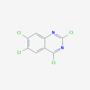 2,4,6,7-Tetrachloroquinazoline chemical structure (CAS 1219456-89-9)