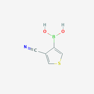 (4-Cyanothiophen-3-yl)boronic acid chemical structure (CAS 1219628-86-0)