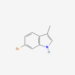 6-Bromo-3-methyl-1H-indole chemical structure (CAS 1219741-50-0)