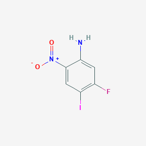 5-Fluoro-4-iodo-2-nitroaniline chemical structure (CAS 1219741-86-2)