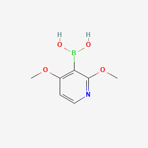 2,4-Dimethoxypyridin-3-ylboronic acid chemical structure (CAS 1219744-53-2)