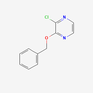 2-(Benzyloxy)-3-chloropyrazine chemical structure (CAS 1219832-20-8)