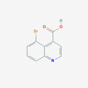 5-Bromoquinoline-4-carboxylic acid chemical structure (CAS 1219834-22-6)