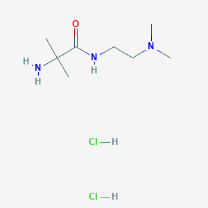 2-Amino-N-(2-(dimethylamino)ethyl)-2-methylpropanamide dihydrochloride chemical structure (CAS 1219957-57-9)