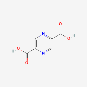 Pyrazine-2,5-dicarboxylic acid chemical structure (CAS 122-05-4)