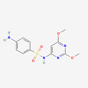 4-Amino-N-(2,6-dimethoxypyrimidin-4-yl)benzenesulfonamide chemical structure (CAS 122-11-2)