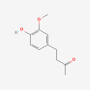 4-(4-Hydroxy-3-methoxyphenyl)-2-butanone chemical structure (CAS 122-48-5)
