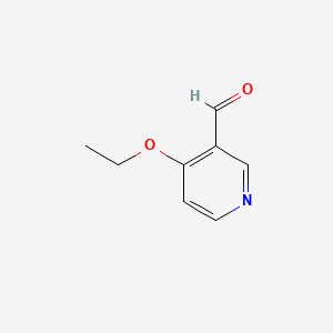 4-Ethoxynicotinaldehyde chemical structure (CAS 1220021-59-9)