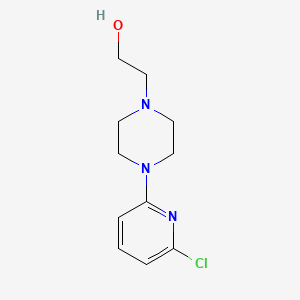 2-(4-(6-Chloropyridin-2-yl)piperazin-1-yl)ethanol chemical structure (CAS 1220038-84-5)