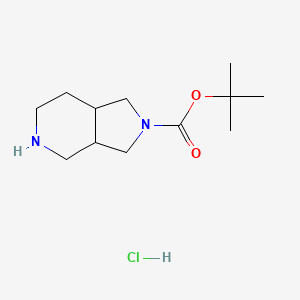 2-Boc-octahydro-1H-pyrrolo[3,4-c]pyridine Hydrochloride chemical structure (CAS 1220039-69-9)
