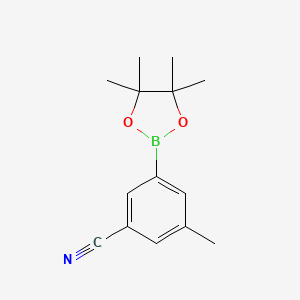 3-Methyl-5-(4,4,5,5-tetramethyl[1,3,2]dioxaborolan-2-yl)benzonitrile chemical structure (CAS 1220219-59-9)