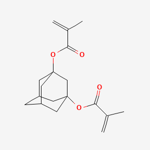 Adamantane-1,3-diyl bis(2-methylacrylate) chemical structure (CAS 122066-43-7)