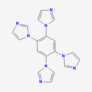 1,2,4,5-Tetra(1H-imidazol-1-yl)benzene chemical structure (CAS 1220714-37-3)
