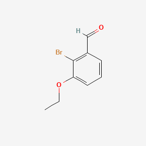 2-Bromo-3-ethoxybenzaldehyde chemical structure (CAS 1221180-39-7)