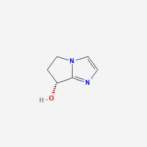 (R)-6,7-Dihydro-5H-pyrrolo[1,2-a]imidazol-7-ol chemical structure (CAS 1221187-73-0)