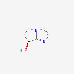 (S)-6,7-Dihydro-5H-pyrrolo[1,2-a]imidazol-7-ol chemical structure (CAS 1221187-74-1)