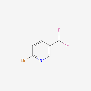 2-Bromo-5-(difluoromethyl)pyridine chemical structure (CAS 1221272-81-6)