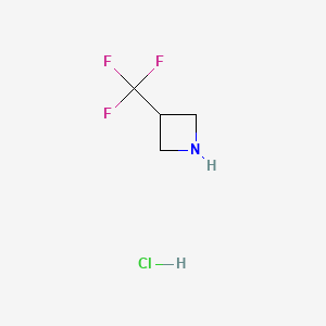 3-(Trifluoromethyl)azetidine hydrochloride chemical structure (CAS 1221272-90-7)