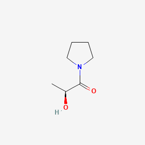 (S)-2-Hydroxy-1-(pyrrolidin-1-yl)propan-1-one chemical structure (CAS 122151-38-6)