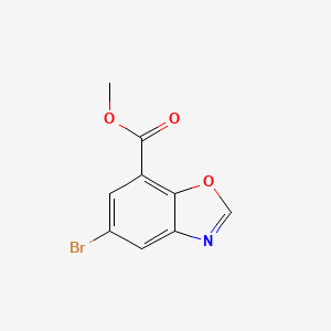 Methyl 5-bromobenzo[d]oxazole-7-carboxylate chemical structure (CAS 1221792-83-1)
