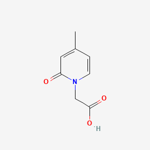 2-(4-Methyl-2-oxopyridin-1(2H)-yl)acetic acid chemical structure (CAS 122180-16-9)
