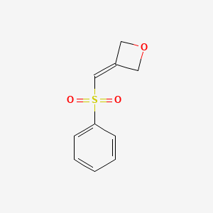 3-((Phenylsulfonyl)methylene)oxetane chemical structure (CAS 1221819-46-0)