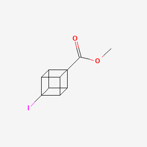 Methyl 4-iodocubane-1-carboxylate chemical structure (CAS 122200-58-2)