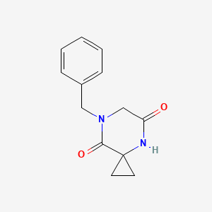 7-Benzyl-4,7-diazaspiro[2.5]octane-5,8-dione chemical structure (CAS 1222106-43-5)