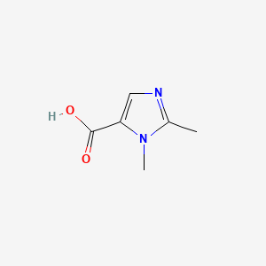1,2-Dimethyl-1H-imidazole-5-carboxylic acid chemical structure (CAS 122222-09-7)