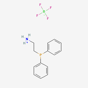 2-(Diphenylphosphino)ethanaminium tetrafluoroborate chemical structure (CAS 1222630-32-1)