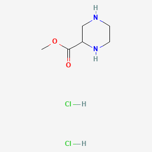 Methyl piperazine-2-carboxylate dihydrochloride chemical structure (CAS 122323-88-0)