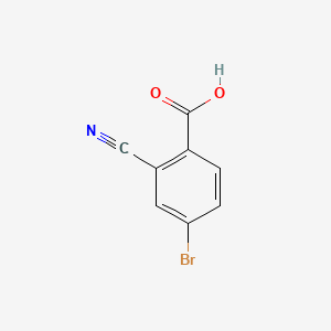 4-Bromo-2-cyanobenzoic acid chemical structure (CAS 1223434-16-9)