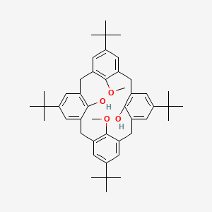 15,35,55,75-Tetra-tert-butyl-32,72-dimethoxy-1,3,5,7(1,3)-tetrabenzenacyclooctaphane-12,52-diol chemical structure (CAS 122406-45-5)
