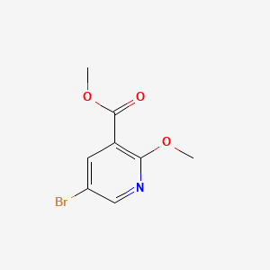 Methyl 5-bromo-2-methoxynicotinate chemical structure (CAS 122433-41-4)