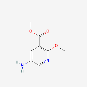 Methyl 5-amino-2-methoxynicotinate chemical structure (CAS 122433-51-6)
