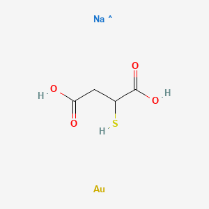 Gold sodium thiomalate chemical structure (CAS 12244-57-4)