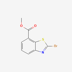 Methyl 2-bromobenzo[d]thiazole-7-carboxylate chemical structure (CAS 1224465-03-5)