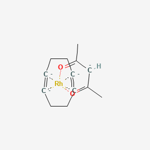 (Acetylacetonato)(1,5-cyclooctadiene)rhodium(I) chemical structure (CAS 12245-39-5)