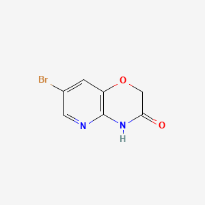7-Bromo-2H-pyrido[3,2-b][1,4]oxazin-3(4H)-one chemical structure (CAS 122450-96-8)