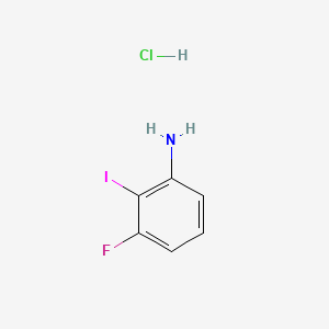 3-Fluoro-2-iodoaniline hydrochloride chemical structure (CAS 122455-37-2)