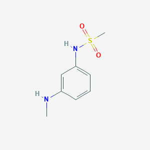 N-(3-(Methylamino)phenyl)methanesulfonamide chemical structure (CAS 1224684-99-4)