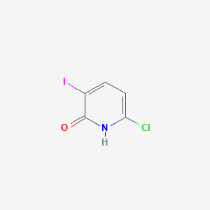 6-Chloro-3-iodopyridin-2-ol chemical structure (CAS 1224719-11-2)