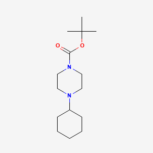 tert-Butyl 4-cyclohexylpiperazine-1-carboxylate chemical structure (CAS 1224935-95-8)