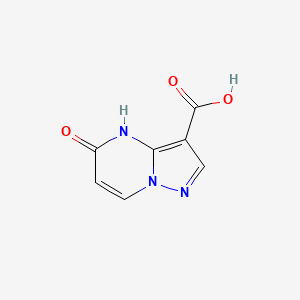 5-Oxo-4,5-dihydropyrazolo[1,5-a]pyrimidine-3-carboxylic acid chemical structure (CAS 1224944-46-0)