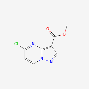 Methyl 5-chloropyrazolo[1,5-a]pyrimidine-3-carboxylate chemical structure (CAS 1224944-51-7)