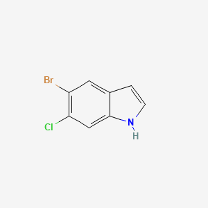 5-Bromo-6-chloro-1H-indole chemical structure (CAS 122531-09-3)
