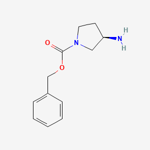 (3R)-1-N-Cbz-3-Aminopyrrolidine chemical structure (CAS 122536-73-6)