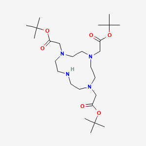 Tri-tert-butyl 2,2',2''-(1,4,7,10-tetraazacyclododecane-1,4,7-triyl)triacetate chemical structure (CAS 122555-91-3)