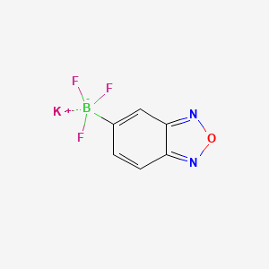 Potassium benzo[c][1,2,5]oxadiazol-5-yltrifluoroborate chemical structure (CAS 1225608-24-1)